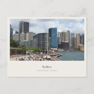 Sydney Waterfront bij Circular Quay Briefkaart