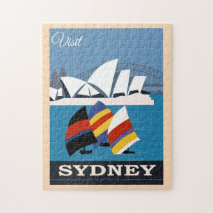 Sydney's Operahuis en Harbor Bridge, Reizen Legpuzzel