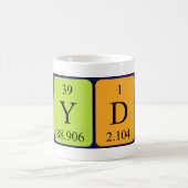Sydni, tasse de nom de table périodique (Centre)