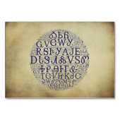 SYLLABE CHÉROKÈE CARTE PLATE EN Nuage Bleu (Devant)