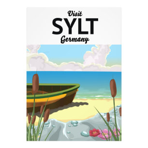Sylt Duitsland reisposter Foto Afdruk
