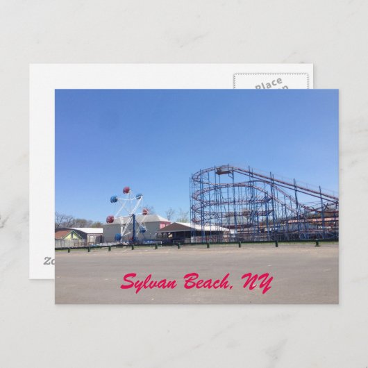 Sylvan Beach NY Briefkaart (Voorkant / Achterkant)