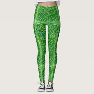 Sylvan Labyrinth - Keltische groene knopen Leggings