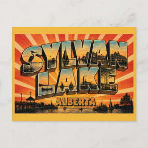 Sylvan Lake Albergtaanse meerzijde retreat Briefkaart