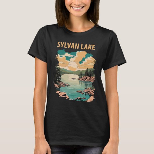 Sylvan Lake SD Pine Green Reizen T-shirt (Voorkant)
