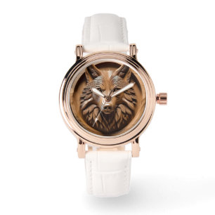 Sylvan Sentinel: De majestueuze wolfprint Horloge