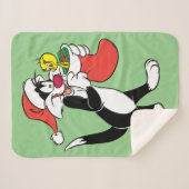 Sylvester Cat with Stocking Sherpa Deken (Voorkant (horizontaal))