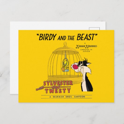 SYLVESTER™ EN TWEEY™ | Birdy and the Beast Briefkaart (Voorkant / Achterkant)