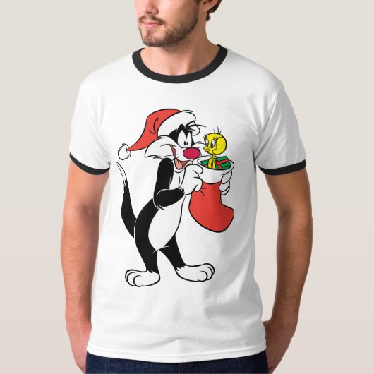 SYLVESTER™ Kat met kous T-shirt (Voorkant)
