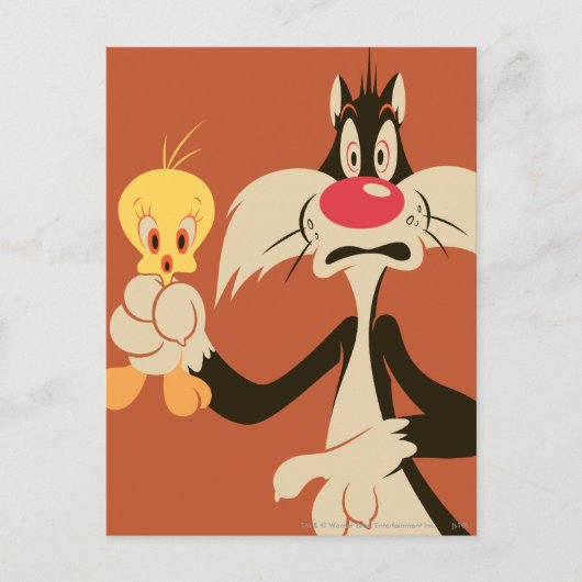 SYLVESTER™ met TWEETY™ Briefkaart (Voorkant)