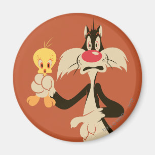 SYLVESTER™ met TWEETY™ Magneet