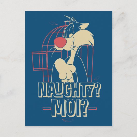 SYLVESTER™- Naughty? Moi? Briefkaart (Voorkant)
