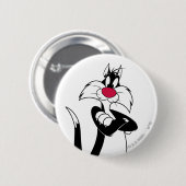 SYLVESTER™ Red Nose Ronde Button 5,7 Cm (Voorkant /achterkant)