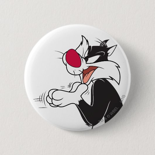 SYLVESTER™ Rubberen Ronde Button 5,7 Cm (Voorkant)