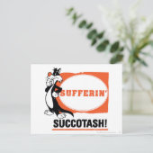 SYLVESTER™ Sufferin' Succotash! Briefkaart (Staand voorkant)