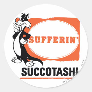 SYLVESTER™ Sufferin' Succotash! Ronde Sticker