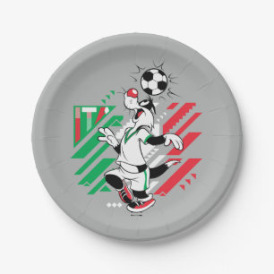 SYLVESTER™ Team Italië Voetbal Grafisch Papieren Bordje