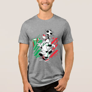 SYLVESTER™ Team Italië Voetbal Grafisch Tri-Blend Shirt