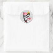 SYLVESTER™ & TWEETY™- Bad Ol' Puddy Tat Ronde Sticker (Tas)