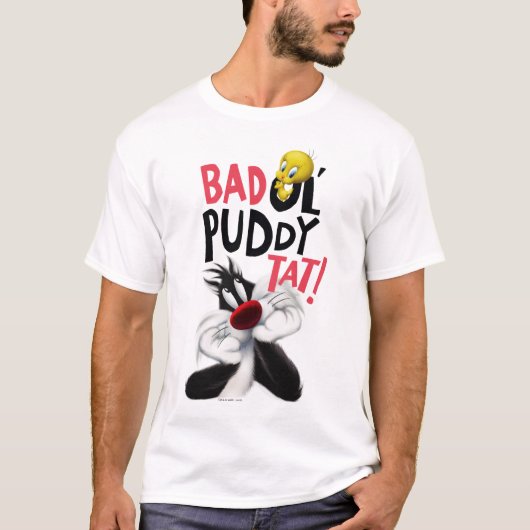 SYLVESTER™ & TWEETY™ - Gemiddelde Ol' Puddy Tat T-shirt (Voorkant)