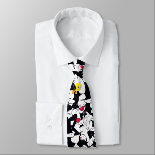 SYLVESTER™ & TWEETY™ Patroon Stropdas