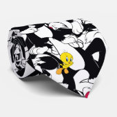 SYLVESTER™ & TWEETY™ Patroon Stropdas (Opgerold)
