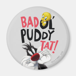 SYLVESTER™ & TWEETY™- Slecht ouwe Puddy Tat Magneet