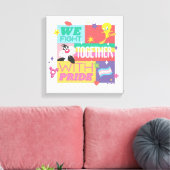 SYLVESTER™ & TWEETY™| We Fight Together With Pride Canvas Afdruk (Insitu (Woonkamer))