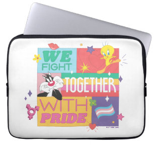 SYLVESTER™ & TWEETY™ We Vecht Samen Met Trots Laptop Sleeve