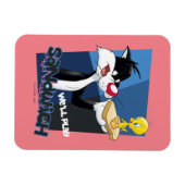 SYLVESTER™ & TWEETY™ "We'll Play Sandwich" Magneet (Horizontaal)