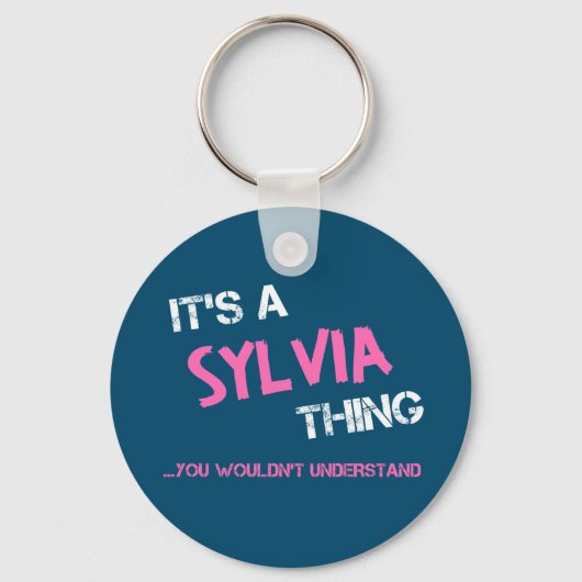 Sylvia ding dat je niet zou begrijpen naam sleutelhanger (Voorkant)