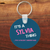 Sylvia ding dat je niet zou begrijpen naam sleutelhanger (Voorkant)