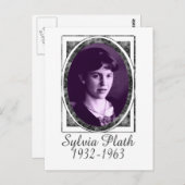 Sylvia Plath Briefkaart (Voorkant / Achterkant)