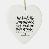 SylviasStory Psalm 147:3 Ornament hart (Rechts)