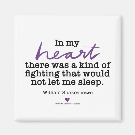 SylviasStory Shakepseare Magnet (Devant)