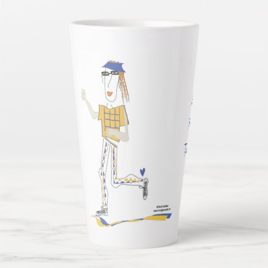 'Sylvie' Life is not a Trial Run Latte Mug (Devant)