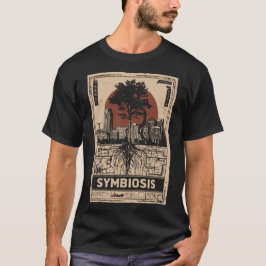 SYMBIOSIS Natuur City Roots Poster | retro T-shirt