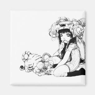 Symbiotic Friends Square Magnet Magneet