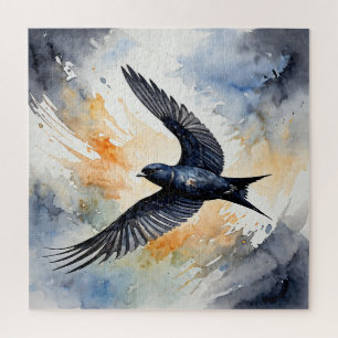 Symbiotic Sky Dancer: Graceful Swift Bird Legpuzzel