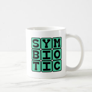 Symbiotische, code-afhankelijke relatie koffiemok