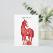 symbol 2026 new years briefkaart (Staand voorkant)