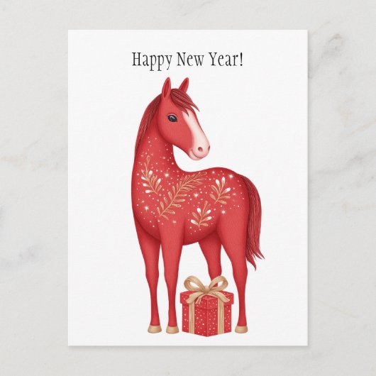 symbol 2026 new years briefkaart (Voorkant)