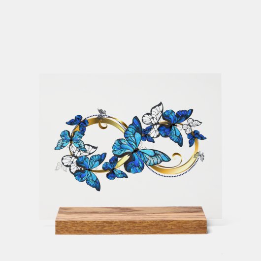 Symbol Infinity of Blue Morpho Butterflies (Recto)