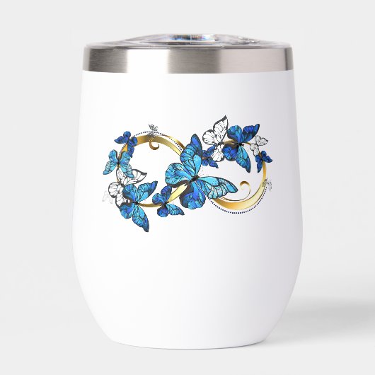 Symbol Infinity of Blue Morpho Butterflies (Voorkant)