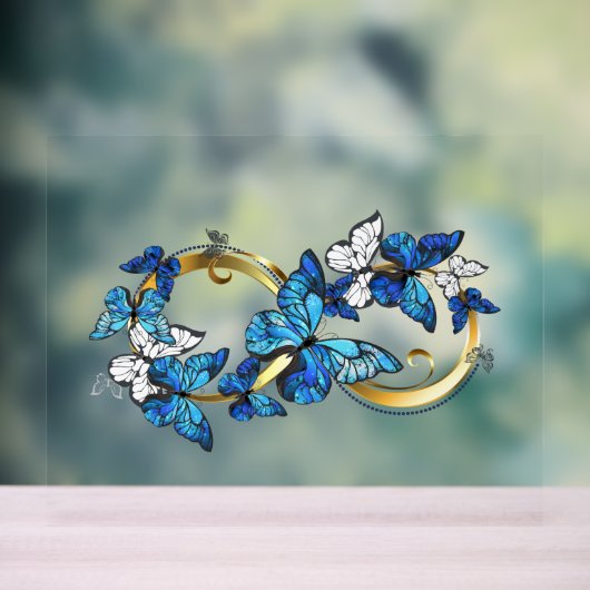 Symbol Infinity of Blue Morpho Butterflies (Neutre)