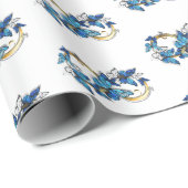 Symbol Infinity of Blue Morpho Butterflies Cadeaupapier (Rol Hoek)