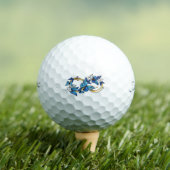 Symbol Infinity of Blue Morpho Butterflies Golfballen (Insitu Shirt)