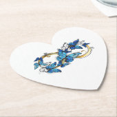 Symbol Infinity of Blue Morpho Butterflies Kartonnen Onderzetters (Gekanteld)