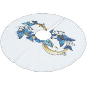 Symbol Infinity of Blue Morpho Butterflies Kerstboom Rok (Gekanteld)