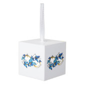 Symbol Infinity of Blue Morpho Butterflies Kubus Ornament (Achter hoekig)